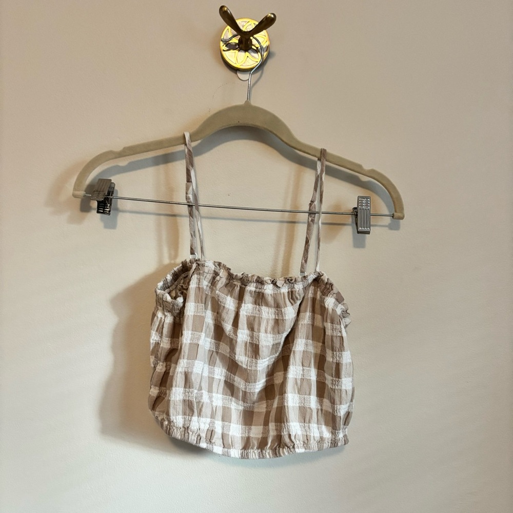 AERIE: GINGHAM TANK